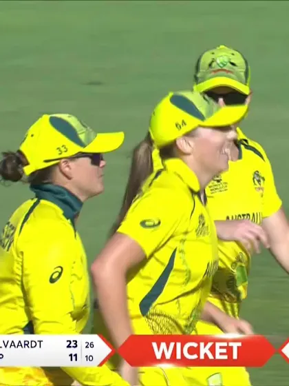 Logo of Marizanne Kapp - Wicket - Australia vs South Africa