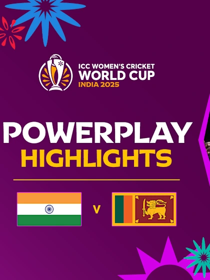 Mandhana dismissal early boost for Sri Lanka | Powerplay Highlights | CWC25