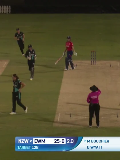 Logo of Maia Bouchier - Wicket - England Women vs New Zealand Women