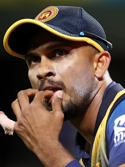 Logo of Captain Dasun Shanaka pushing Sri Lanka to match former glories | CWC23 Qualifier