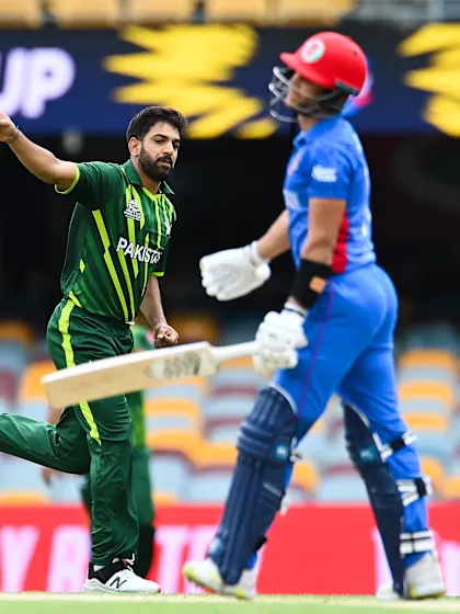 Logo of Wicket - Azmatullah Omarzai - Afghanistan v Pakistan ICC T20WC 2022