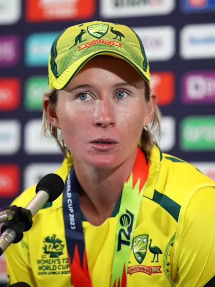 26 February - Cape Town - Australia player Beth Mooney post-match press conference