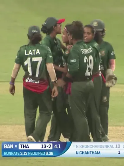 Wicket - Nannapat Khoncharoenkai - Bangladesh v Thailand