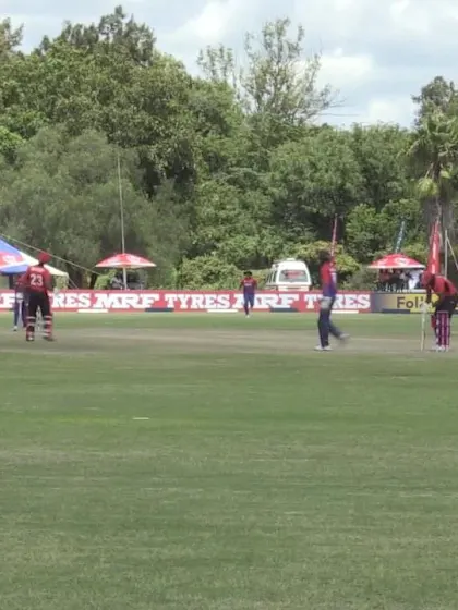 Nepal's Sandeep Lamichhane takes 3 for 17 from 10 overs