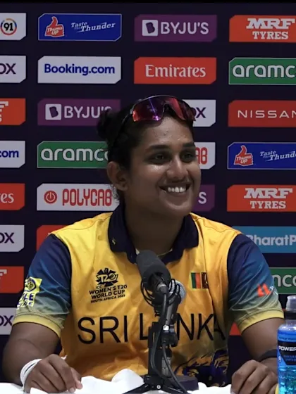 10 February - Cape Town - Sri Lanka Captain Chamari Athapaththu post-match press conference