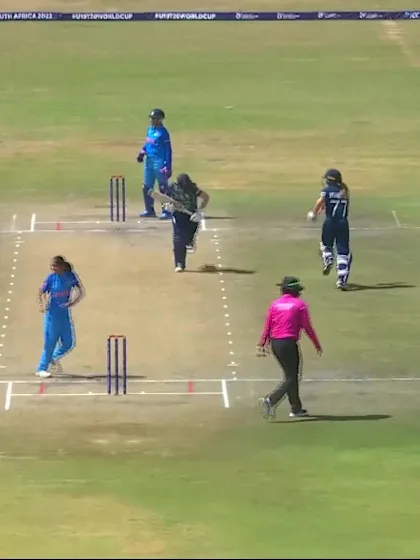 Wicket-Josie-Groves-India-U19s-Women v England-U19s-Women ICC U19W T20WC 2023