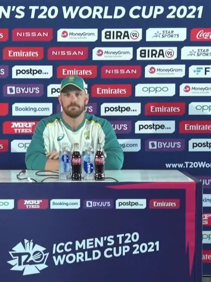 22 October - Abu Dhabi - Australia Captain Aaron Finch pre-match press conference