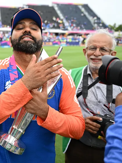 Logo of Ravi Shastri reflects on on Rohit Sharma's T20I legacy | ICC Review