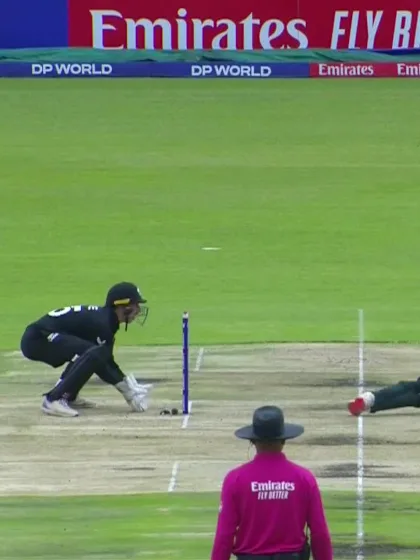 Usman Khan with a Four vs. New Zealand