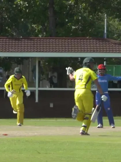 ICC U19 CWC: AUS v AFG – Sam Fanning reaches his 50 courtesy of four overthrows