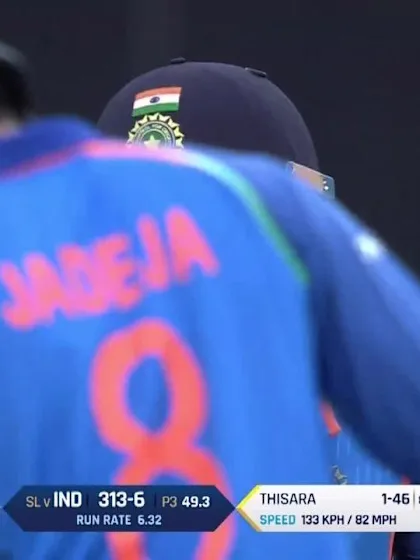 Kedar Jadhav's cameo v Sri Lanka