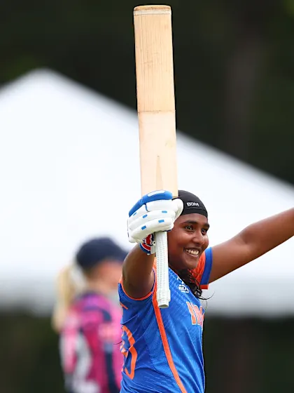 Trisha Gongadi scores the first-ever century in the tournament history | U19WC 2025 