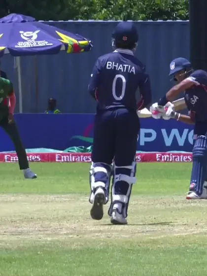 Jhamb with a Four vs. Bangladesh