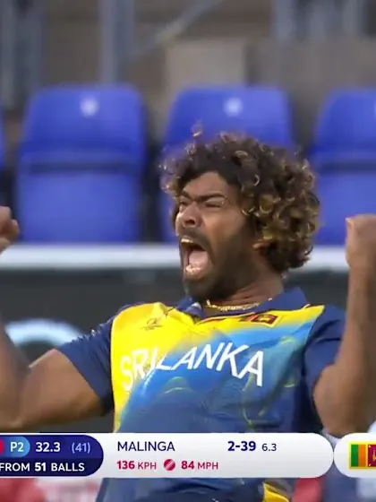 CWC19: AFG v SL - Malinga's bowling highlights