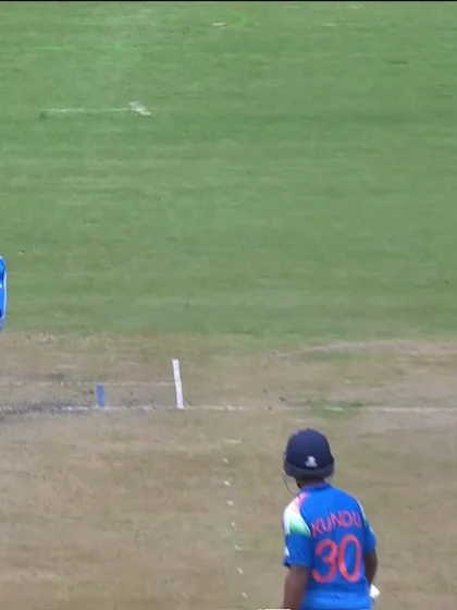 Kanishk Chouhan with a Four vs. Bangladesh