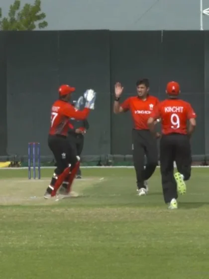 CWC Challenge League B: Hong Kong v Uganda – Aizaz Khan picks up 2 quick wickets at the start