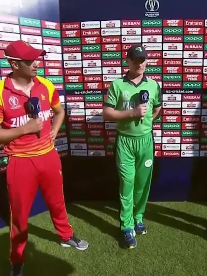 Post-match presentation: Zimbabwe beat Ireland by 107 runs