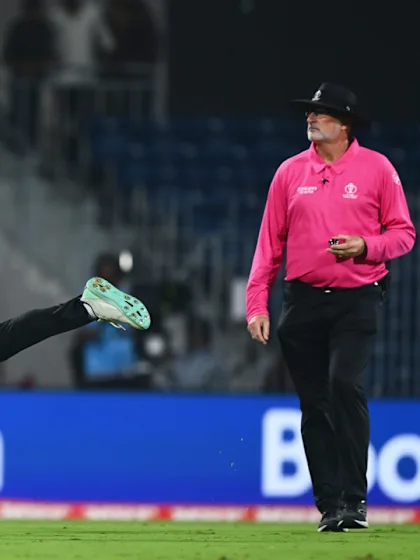 Santner plucks a stunner mid-air to dismiss Shahidi | CWC23