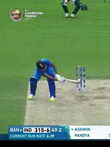 Logo of #CT17 Warm-Up: Ravichandran Ashwin wicket