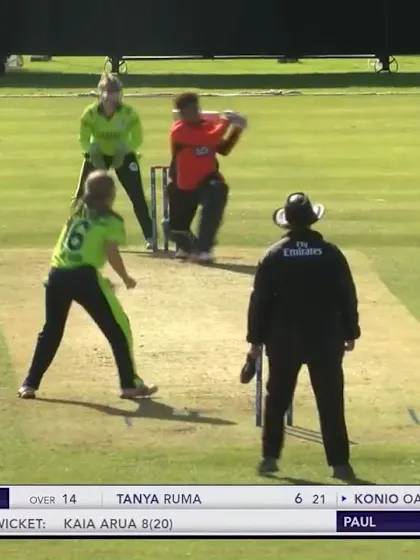 ICC T20WC Qualifier: IRE v PNG - Oala hits a huge six