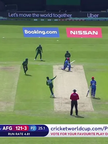 Logo of CWC19: PAK v AFG -  Shadab gets Asghar Afghan after a counter-attacking 42
