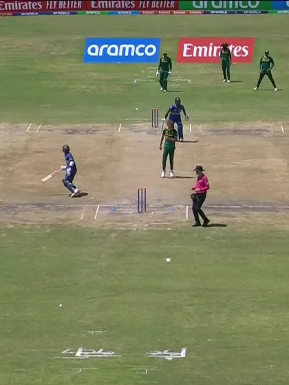 Viran Chamuditha with a Four vs. South Africa