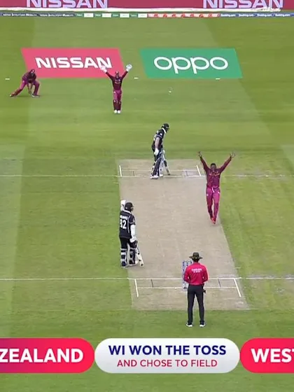 CWC19: WI v NZ - Cottrell strikes with first ball of match