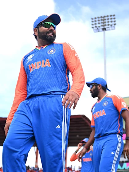 Logo of An ecstatic Rohit Sharma on India's win | IND v ENG | T20WC 2024