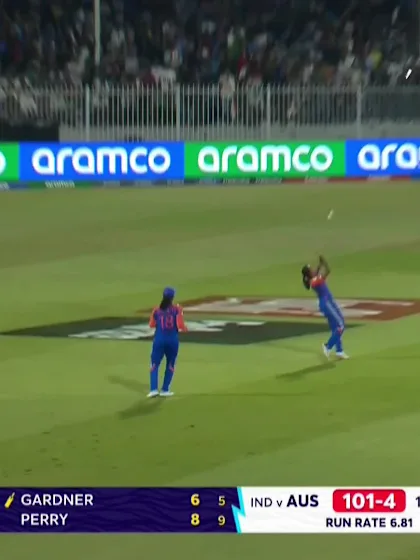 Logo of Ash Gardner - Wicket - India vs Australia