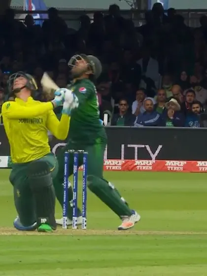 Logo of CWC19: Pak v SA - Good catch by Hafeez from van der Dussen skier