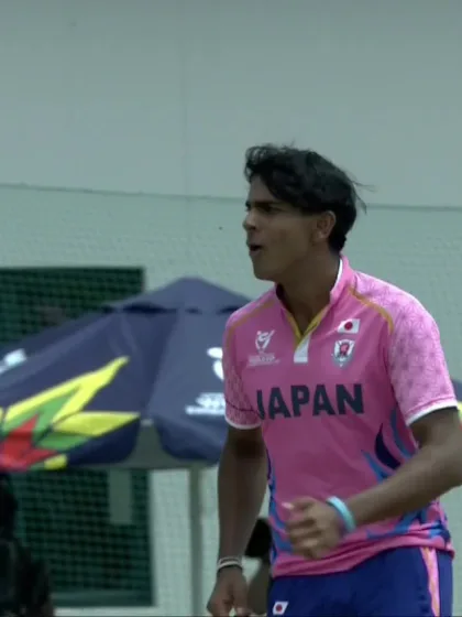 Laksh Bakrania - Wicket - Japan vs Tanzania