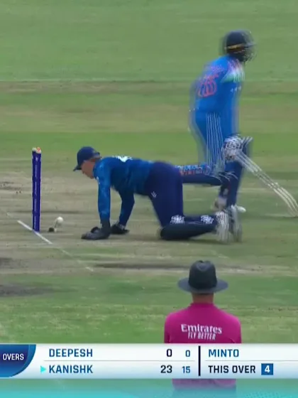 Henil Patel - Wicket - England vs India