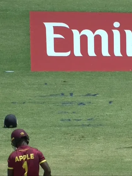 Shamar Apple - Wicket - West Indies vs Ireland