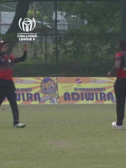 ICC CWC Challenge Group A – MAL v SIN: Ramly gets bowled by V Baskaran