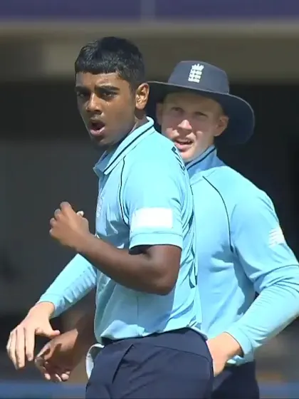 Rehan Ahmed’s four-wicket haul | ENG v SA | ICC U19 Men’s CWC 2022