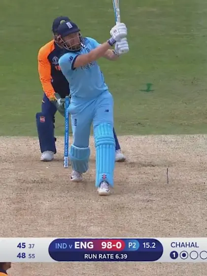Logo of CWC19: ENG v IND - Jonny Bairstow brings up his fifty with a six