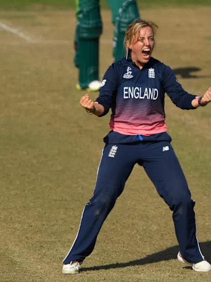 WWC 2017: Danielle Hazell's three wickets v South Africa