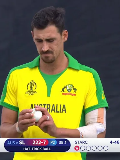 CWC19: SL v AUS - Mitchell Starc's hat-trick ball