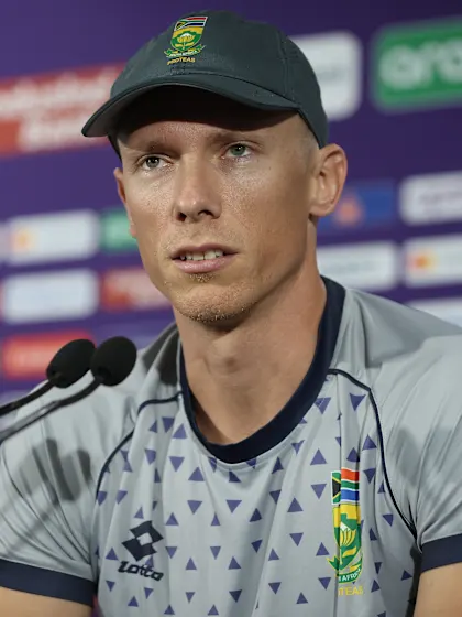 31 October - Pune - South Africa player Rassie van der Dussen pre-match press conference