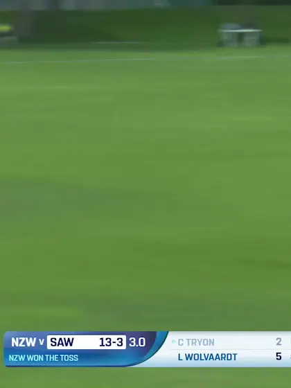 Logo of Chloe Tryon - Wicket - New Zealand Women vs South Africa Women