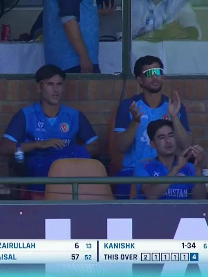 Faisal Khan with a Four vs. India