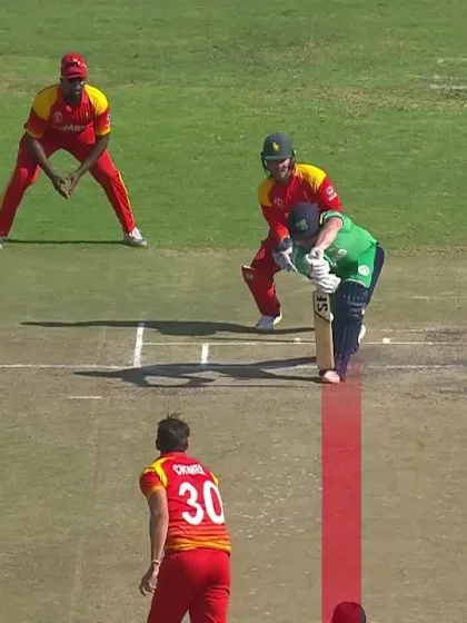Gary Wilson trapped lbw by Graeme Cremer
