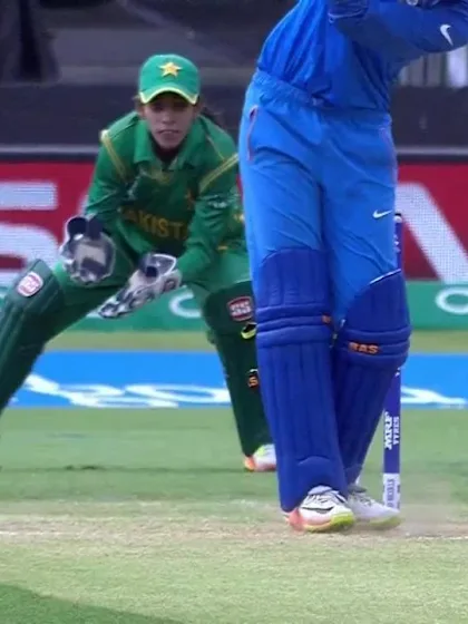Logo of WICKET: Smriti Mandhana falls to Diana Baig for 2