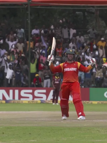 Brendan Taylor brings up his century against West Indies