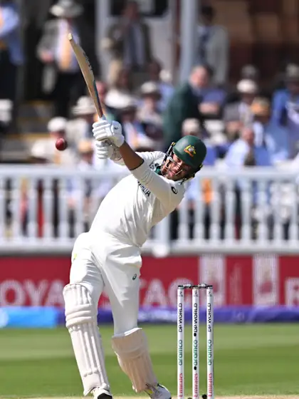Logo of Starc, Hazlewood with a crucial 10th wicket stand | WTC25 Final