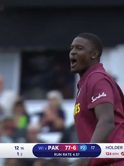 CWC19: WI v Pak – Holder bowling highlights (3/42)