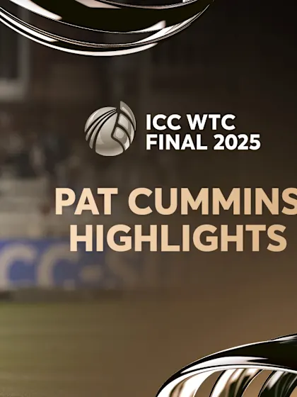 Logo of Skipper Cummins sparkles for AUS with a six-for | Player Highlights | WTC25 Final