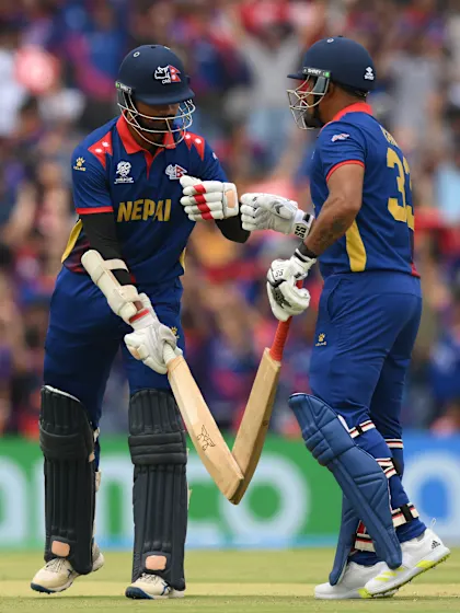 Karan KC sends Nepal fans into a frenzy | NED v NEP | T20WC 2024