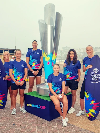 ICC Women's T20 World Cup Trophy Tour, driven by Nissan launches at Bondi Beach