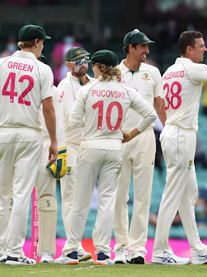 Pat Cummins claims four as Australia dominate